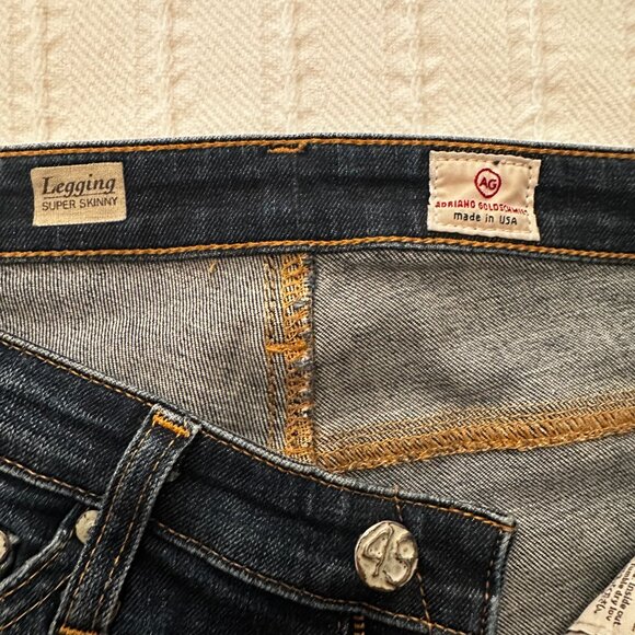 Adriano Goldschmied AG Skinny Blue Jeans – Classic Stretch Denim - Picture 3 of 4